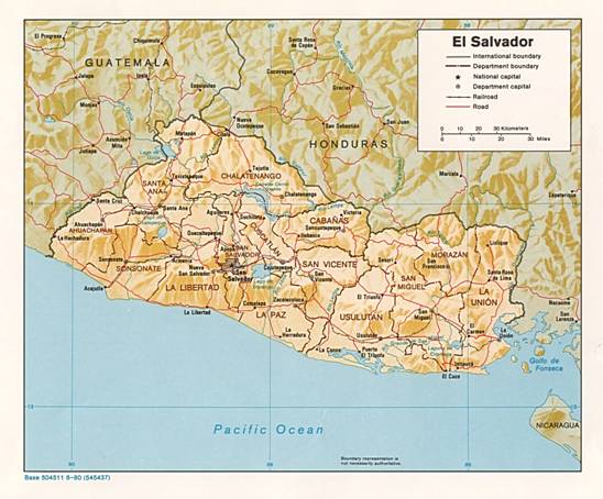 El Salvador Karte