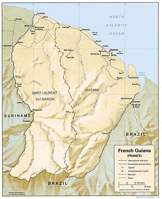 Franz Guyana Karte